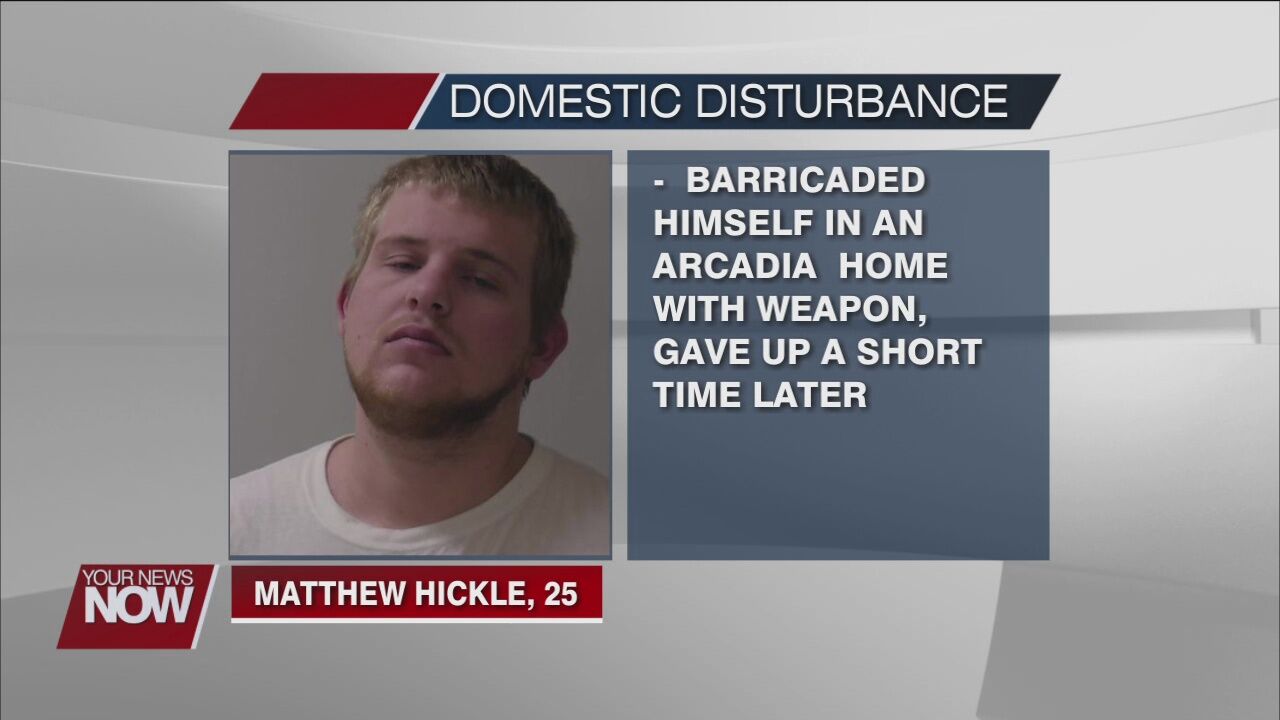 Hancock County man arrested after barricading himself in an Arcadia home